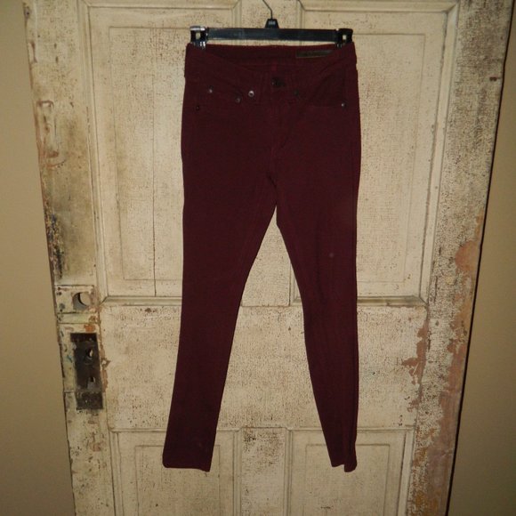 rag & bone Pants - Rag & Bone Burgandy Ponte Legging Pants Size 24 (U-14)